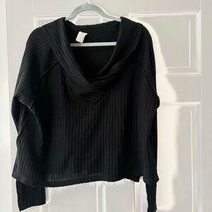 Free People Black Long sleeve Top | S